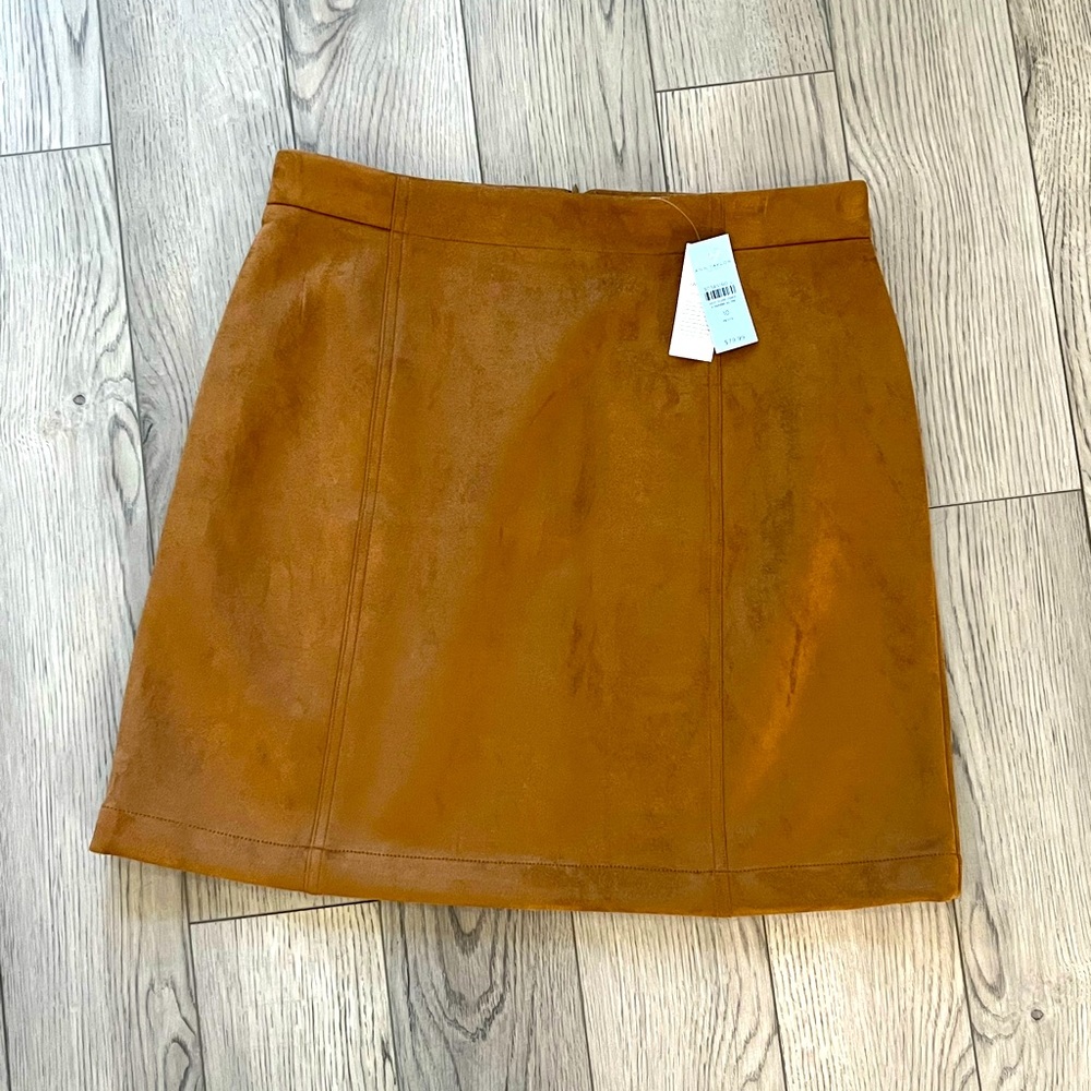 Suede Skirt Ann Taylor
